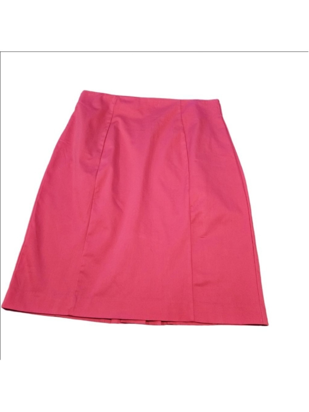 Women's Worthington Hot Pink Pencil Midi Skirt Size 18 Rear Pleat Detail